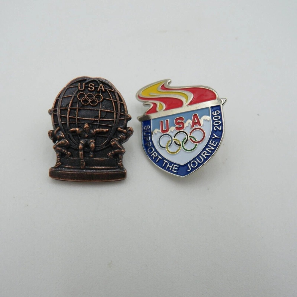 USA Olympic Pins Lot 2006 Support the Journey AMINCO VISA Souvenir‎